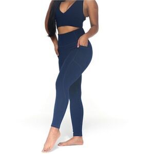 Ethos size XS tall navy leggings
